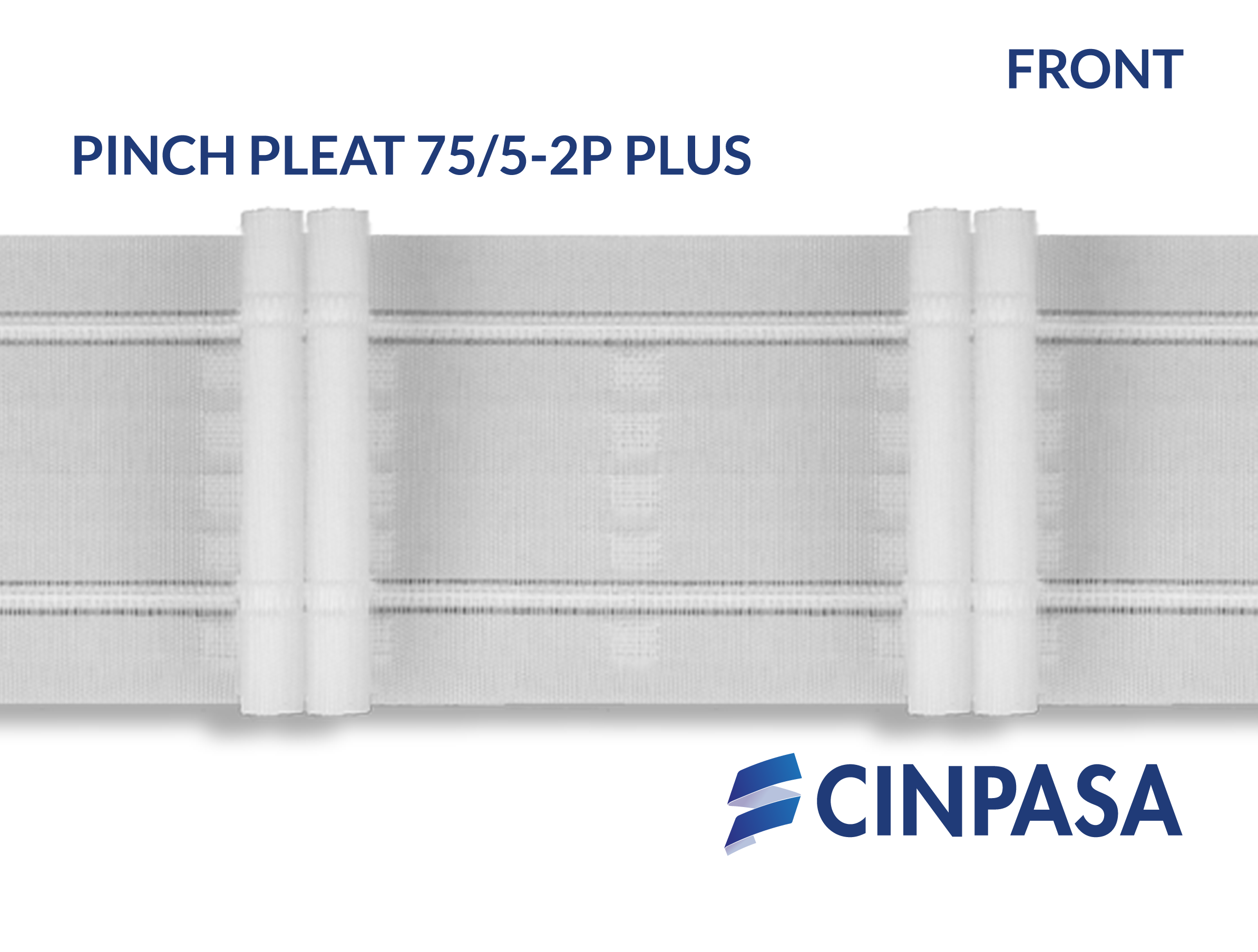  Cinta fruncidora Pinch Pleat - 2 Pliegues 